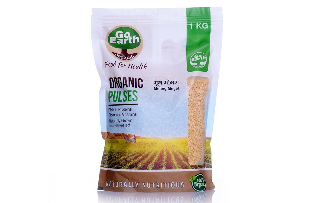 Go Earth Organic Moong Mogar    Pack  1 kilogram